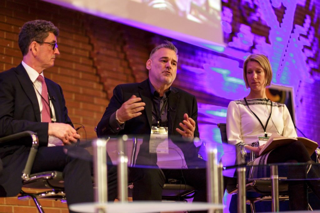 Panel discussion inside The Great Hall
